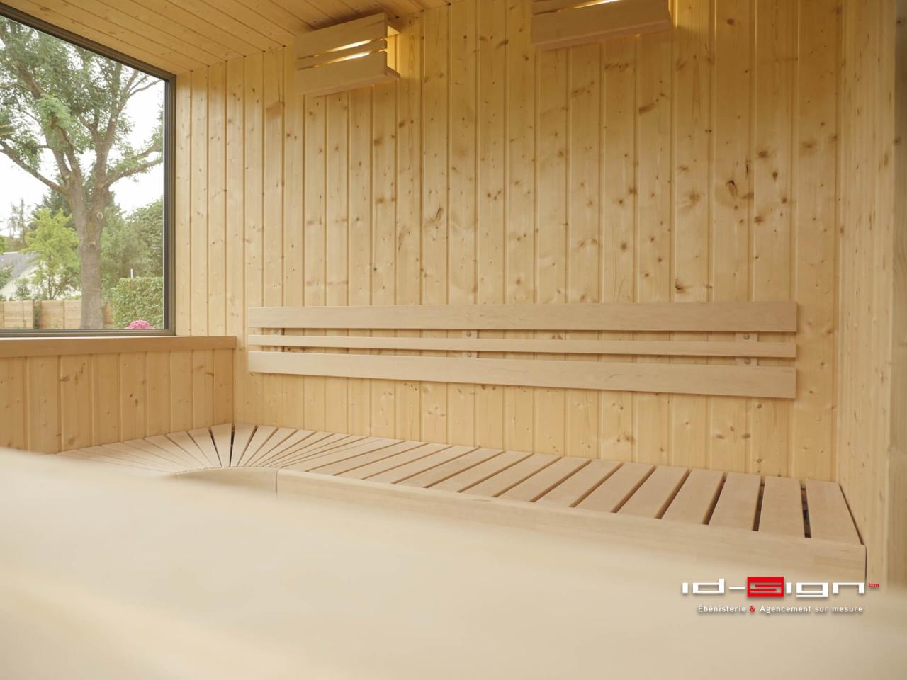 Sauna haut de gamme en bois